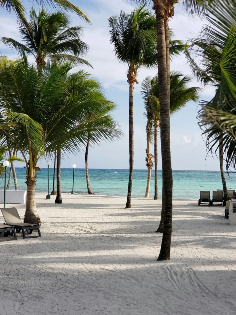 Mexico travel beautiful beach view in Cancun