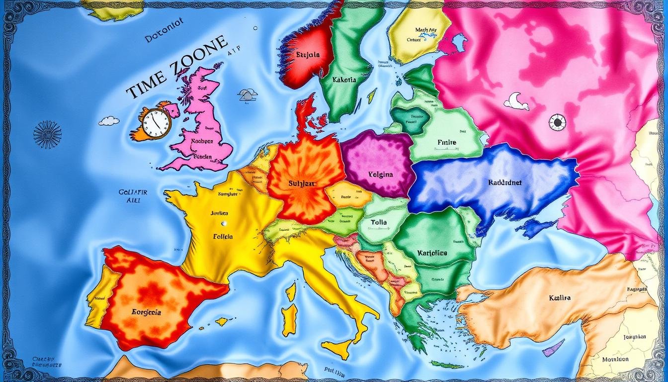 europe time zones map